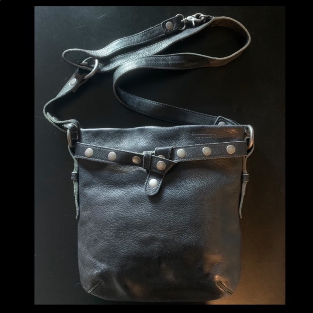 Hammitt Crossbody Bag Black Leather